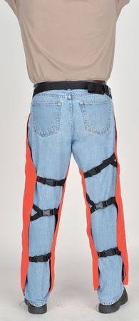 Orange Nylon Chain Saw Chaps R4227