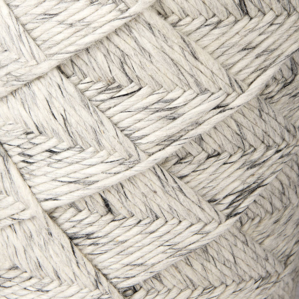 Woven Wool Pouf J267540