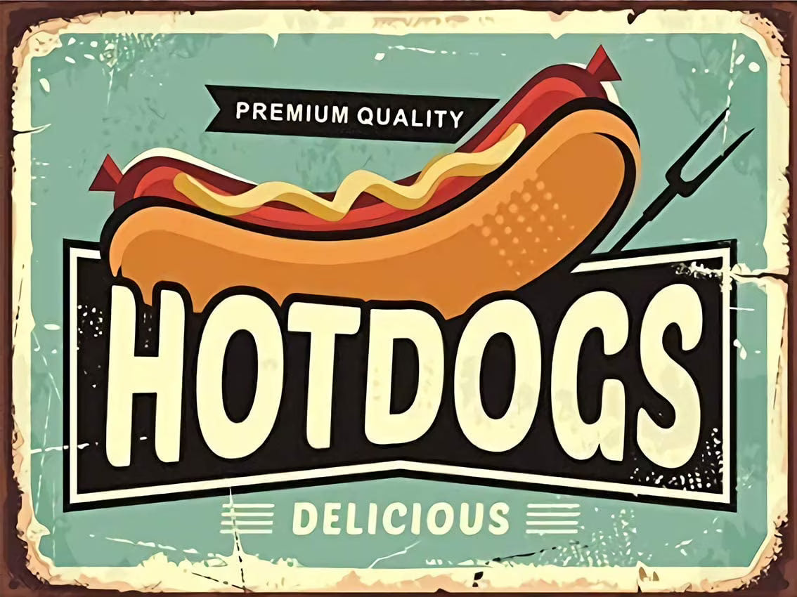Vintage Metal Tin Sign 8x12 Inch V207489