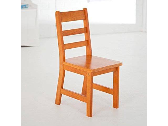 Childrens Rectangular Table and 2 Chairs Set, Walnut Q453310