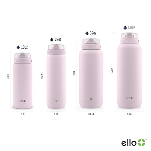 32oz Stainless Steel Water Bottle with Straw and Carry Handle M9526