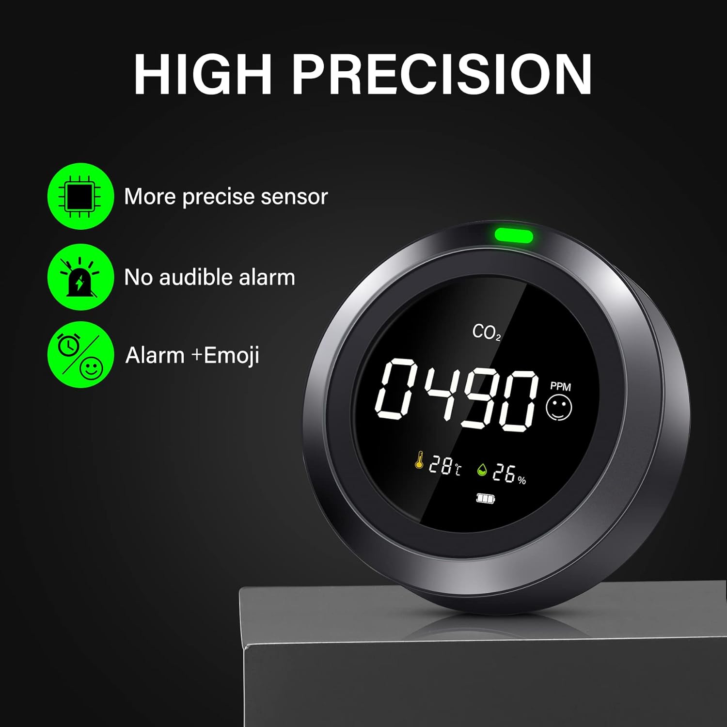 3-in 1 Indoor Air Quality Monitor with NDIR Sensor O17501