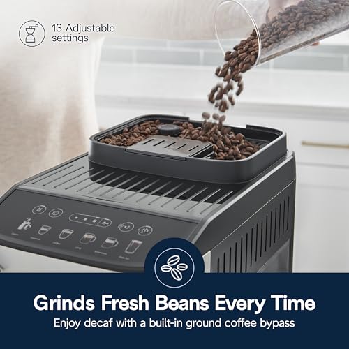 Automatic Espresso & Coffee Machine with Auto Milk Frother, Built-in Grinder Y660