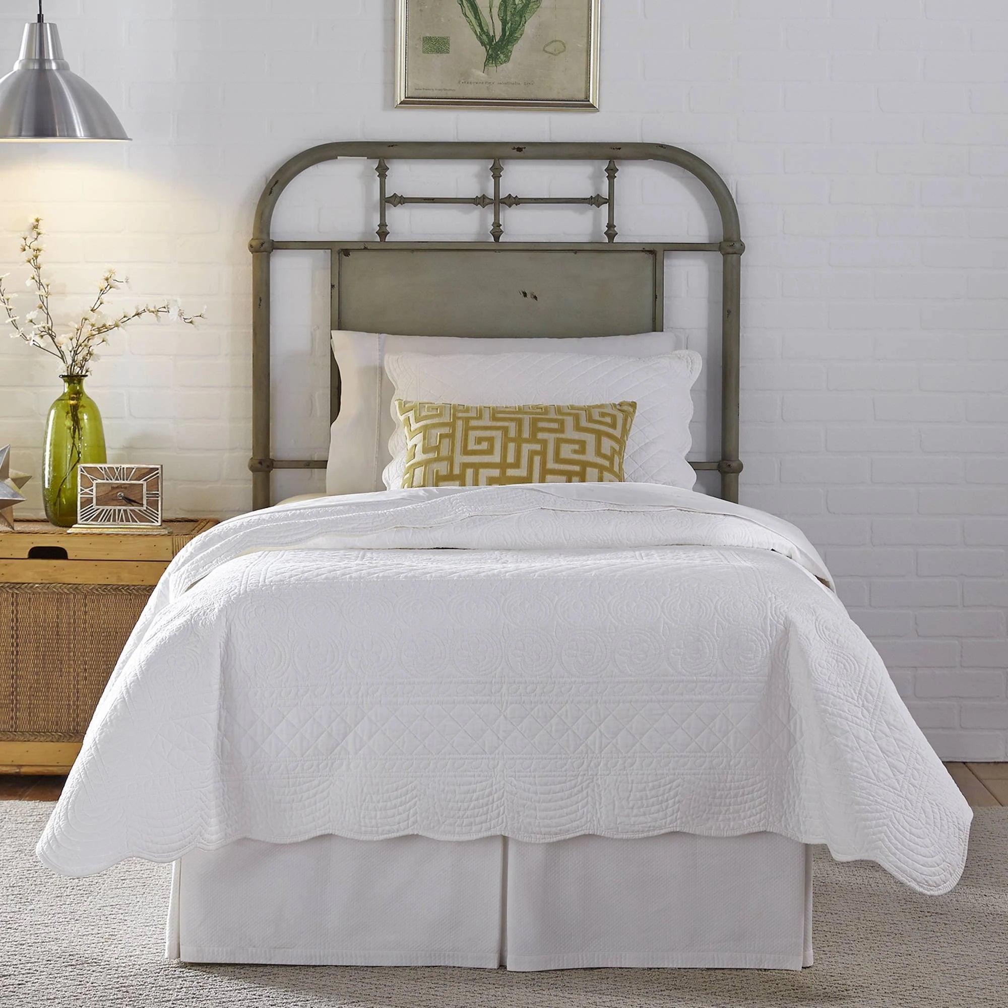 Green Metal Headboard S22225