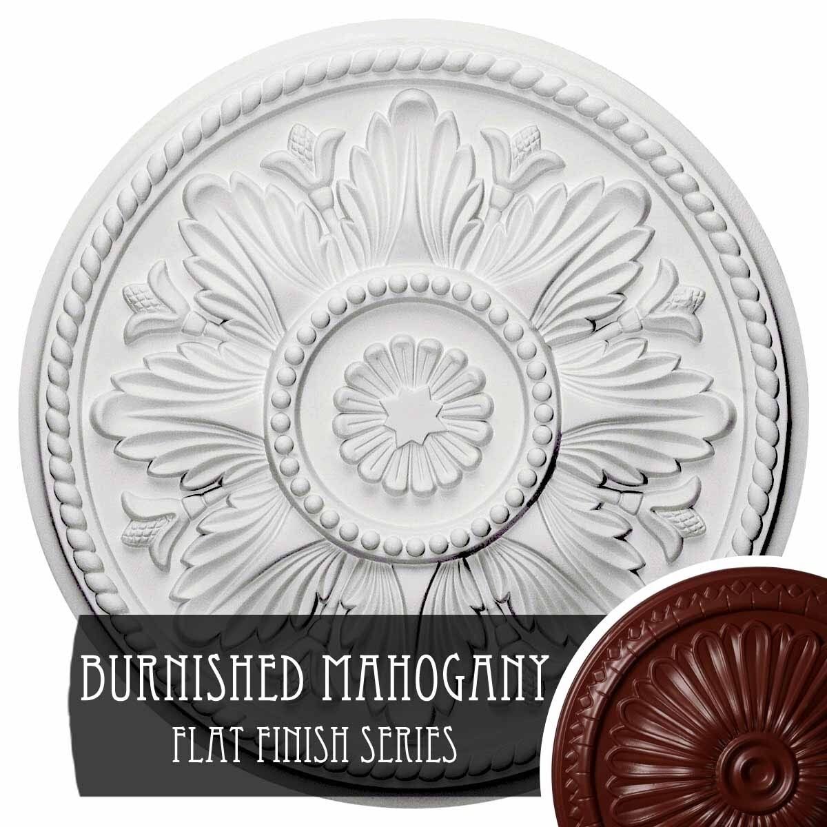 Brushed Mahogany Finished Edinburgh Ceiling Medallion B6156