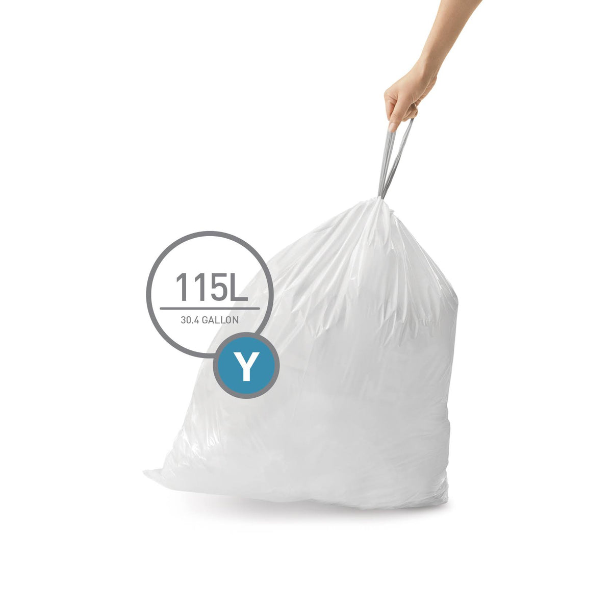 200 Pack 30 Gallon Trash Can Liner B6823