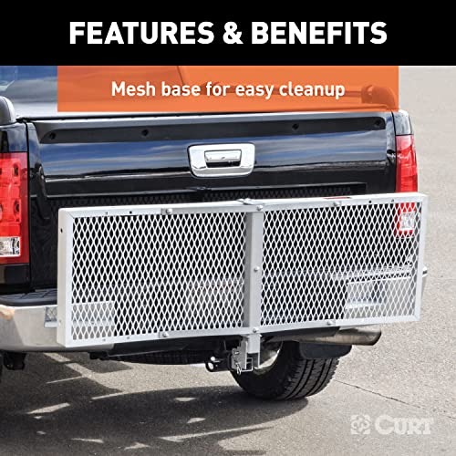 60 x 20-Inch Aluminum Hitch Cargo Carrier, 500 lbs Capacity, 2-in Folding Shank Z5680