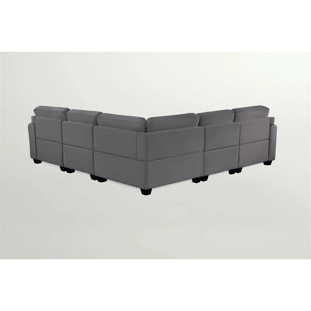 Fabric Reversible Sectional Sofa T147908