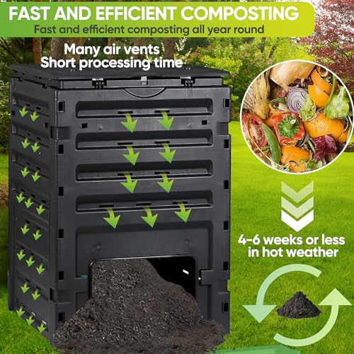 80 Gallon BPA-Free Compost Tumbler Y8669