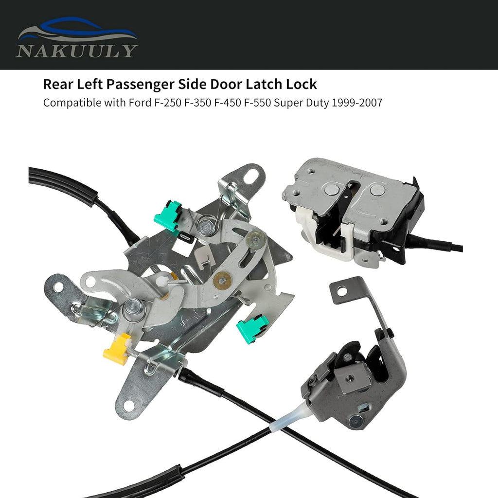 Rear Door Lock Latch & Cable Assembly Pack of 2 Z9927