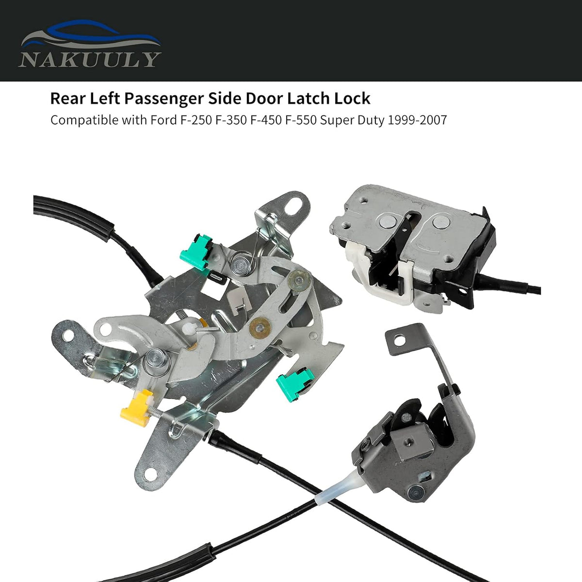 Rear Door Lock Latch & Cable Assembly Pack of 2 Z9927