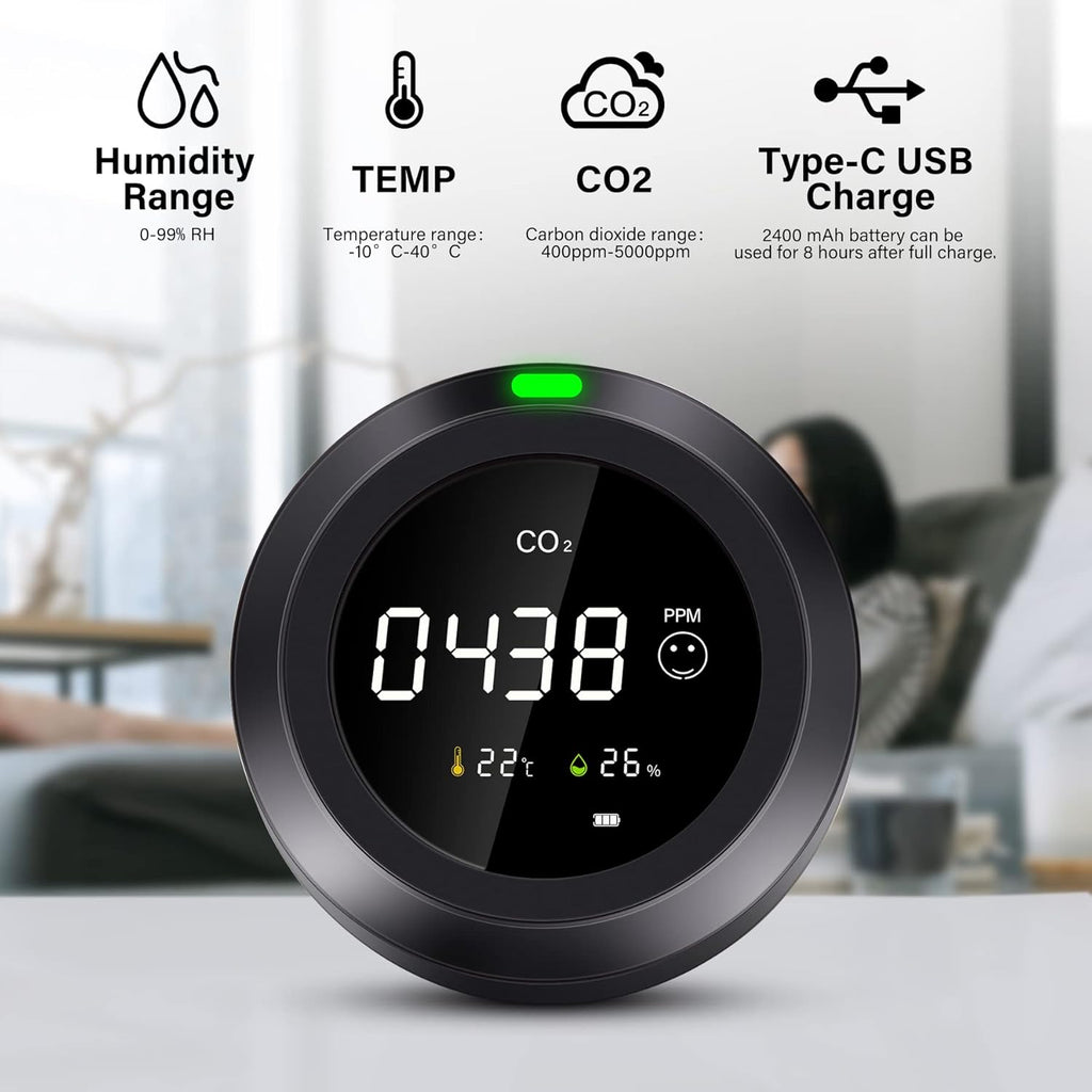 3-in 1 Indoor Air Quality Monitor with NDIR Sensor O17501