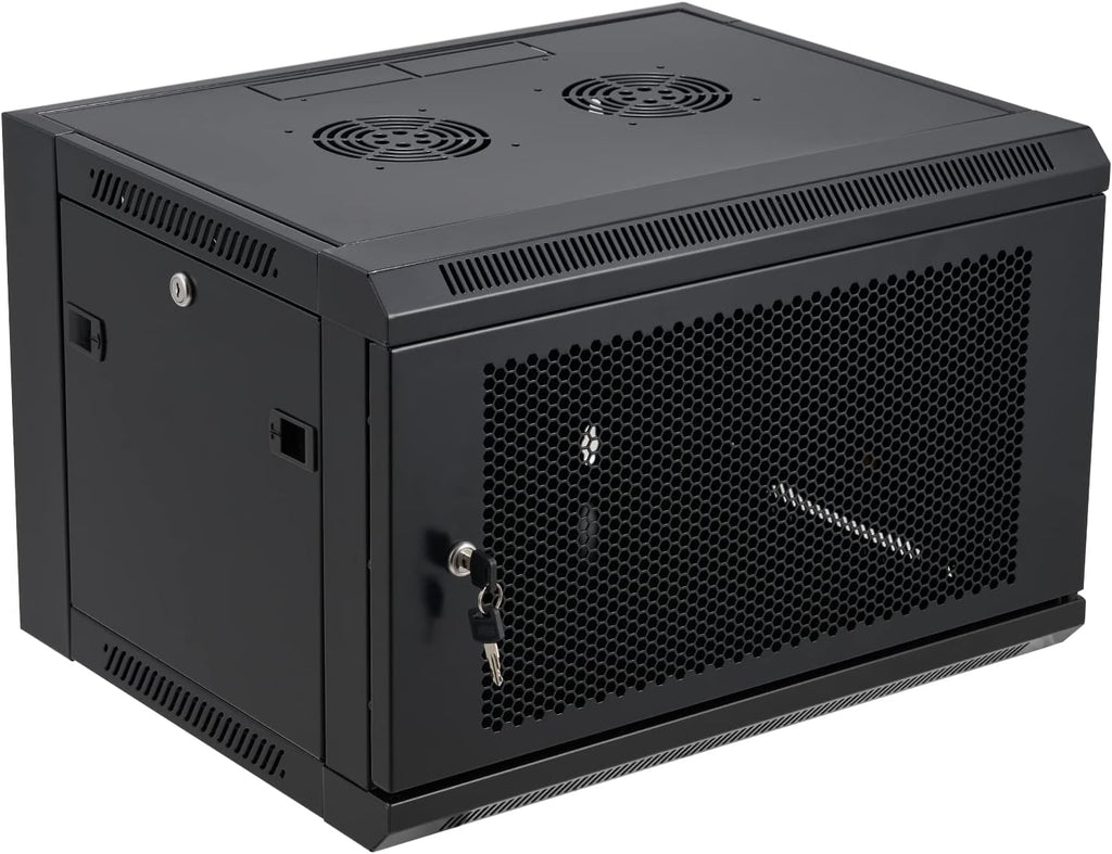 Wall Mount Server Cabinet Network Rack Vented Enclosure Locking Door T7295