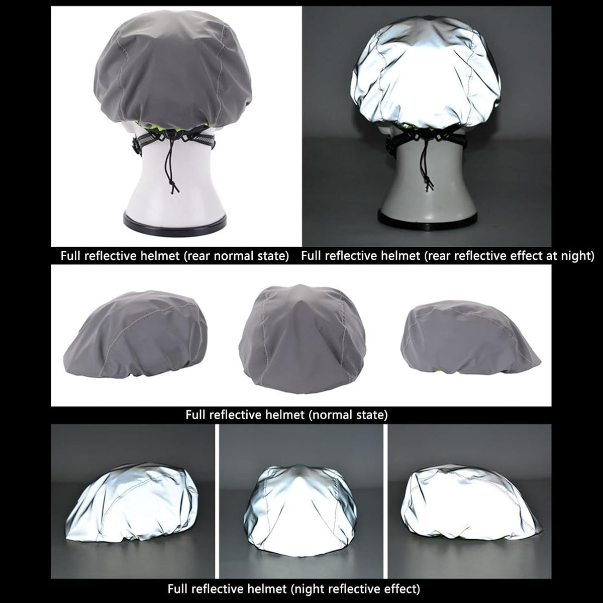 Rainproof Reflective Cycling Helmet Cover K26545