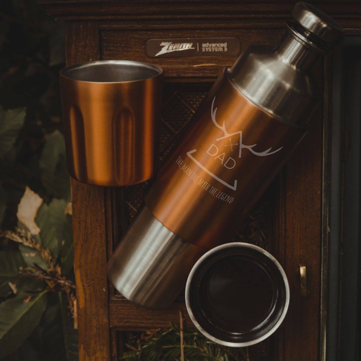 Firelight Flask Brushed Stainless, 750ml Q4356