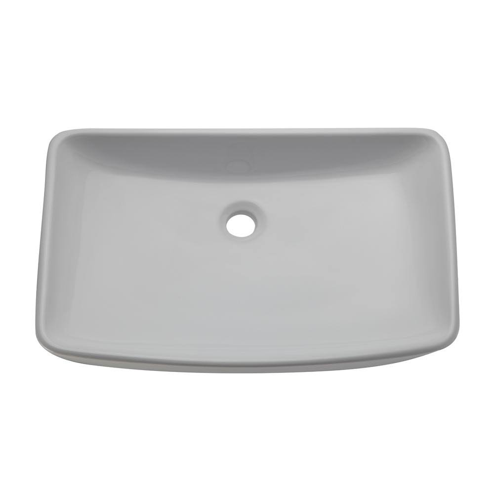 White Rectangular Vessel Sink Q600684
