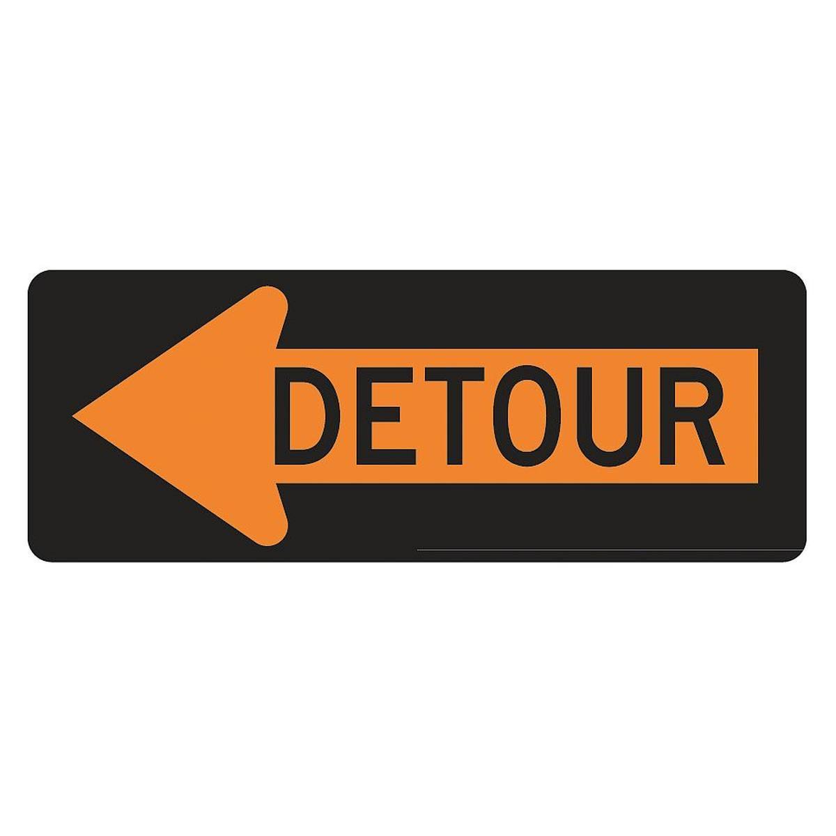 Detour Sign, 18 x 48in F2250