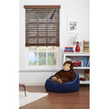 Cordless Faux Wood Blind Dark Oak 60 x 72 in. D93386