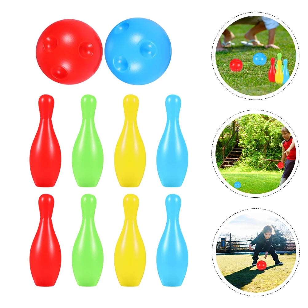 Bowling Game Set Kids Toys Indoor Outdoor I31487