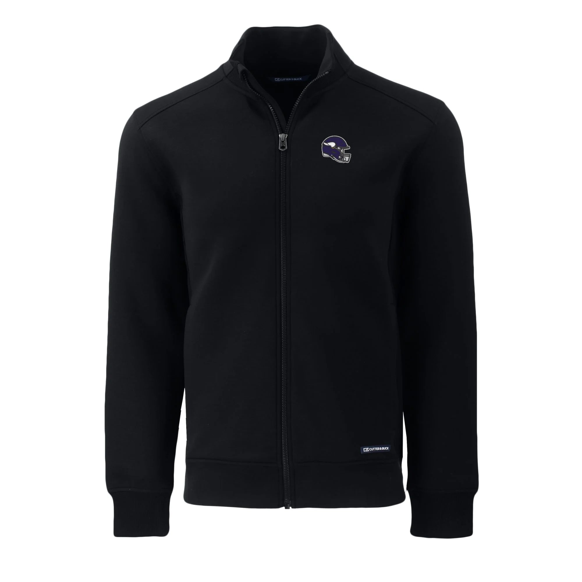 Black Recycled Full-Zip Jacket J468