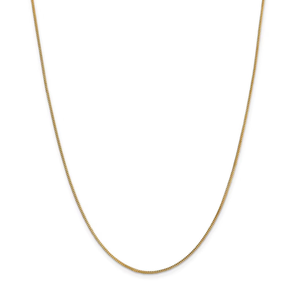 14kt Yellow Gold Franco Chain 16 inch Lobster Clasp V8336