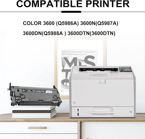 (3 Pack, Black) Remanufactured Toner Cartridge for HP Color 3600 Printer W4358