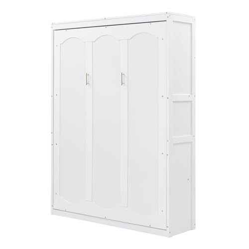 Queen Size Murphy Bed with Storage Shelves C391611