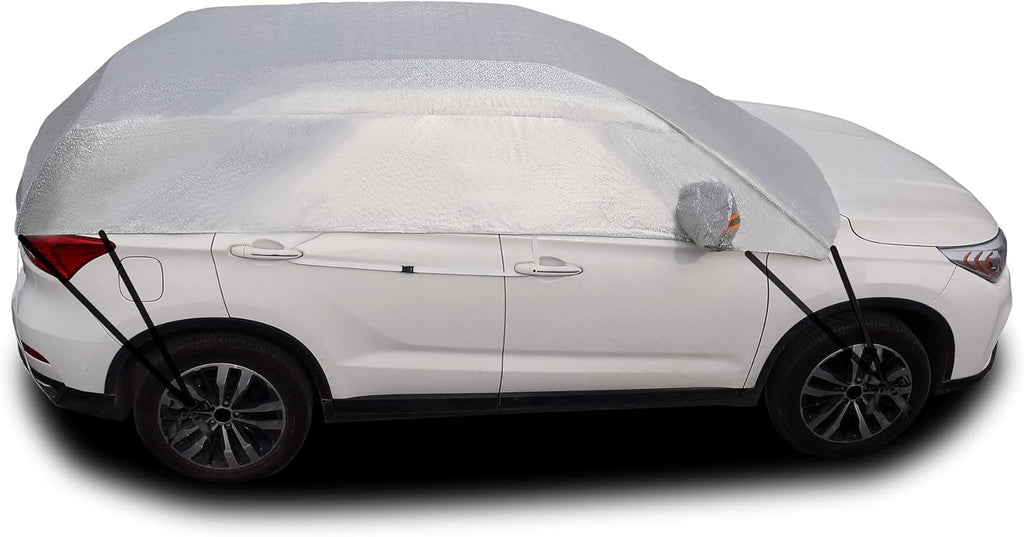 Half Car Cover Waterproof Windproof Dustproof Windshield Cover Pack of 2 F457188