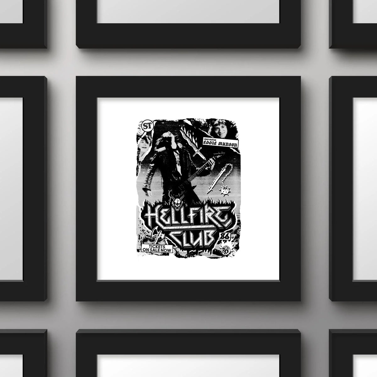 Black Framed Wall Art, 12" x 12" K39878