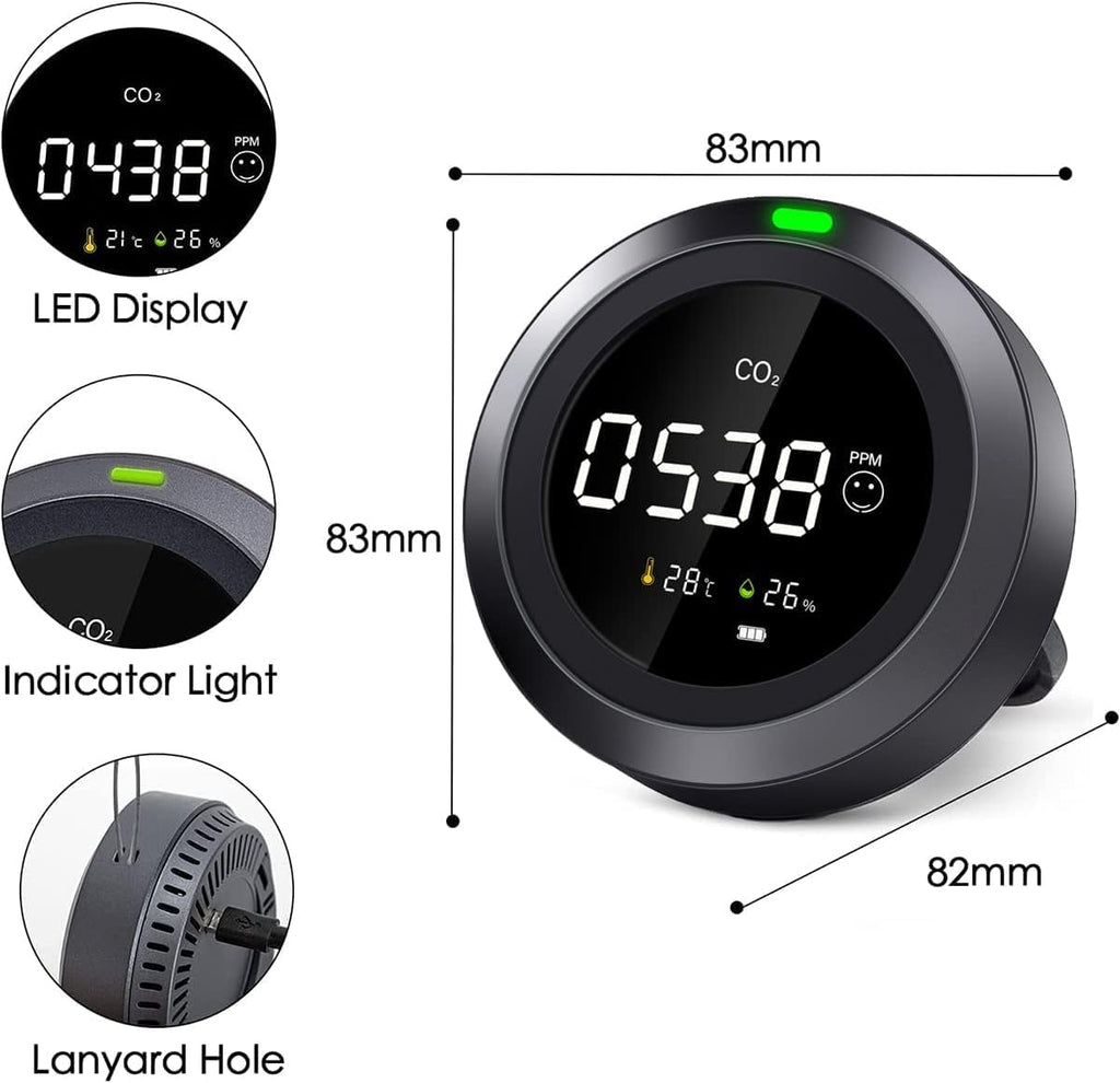 3-in 1 Indoor Air Quality Monitor with NDIR Sensor O17501