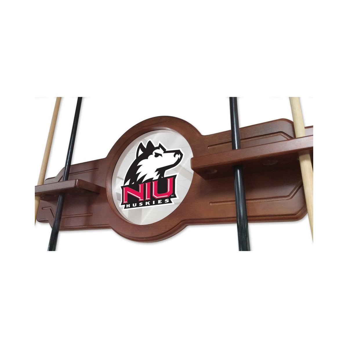 Solid Wood Cue Rack with English Tudor Finish X6260