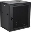Wall Mount Server Cabinet Network Rack Vented Enclosure Locking Door T7295