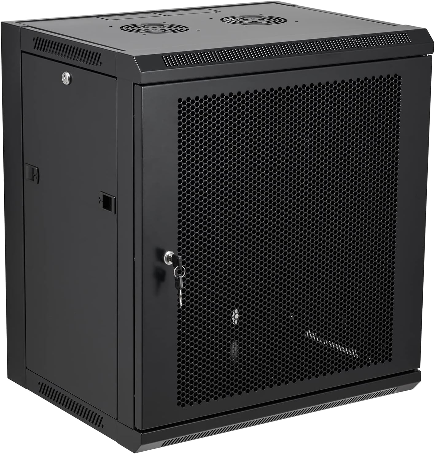 Wall Mount Server Cabinet Network Rack Vented Enclosure Locking Door T7295