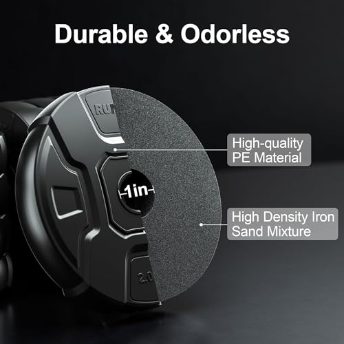 Heavy Adjustable Dumbbell Barbell Set, Metal Dumbbell Grip and Barbell Bar, 1" Center Hole Weight Plate F6218