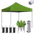 10x10 Pergolas with Canopy Outdoor Gazebo with Heavy Duty Wheeled Carry Bag P7868
