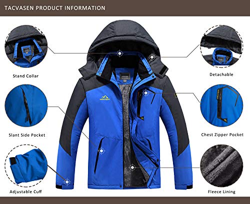Waterproof Insulated Ski Jacket with Hood J966446