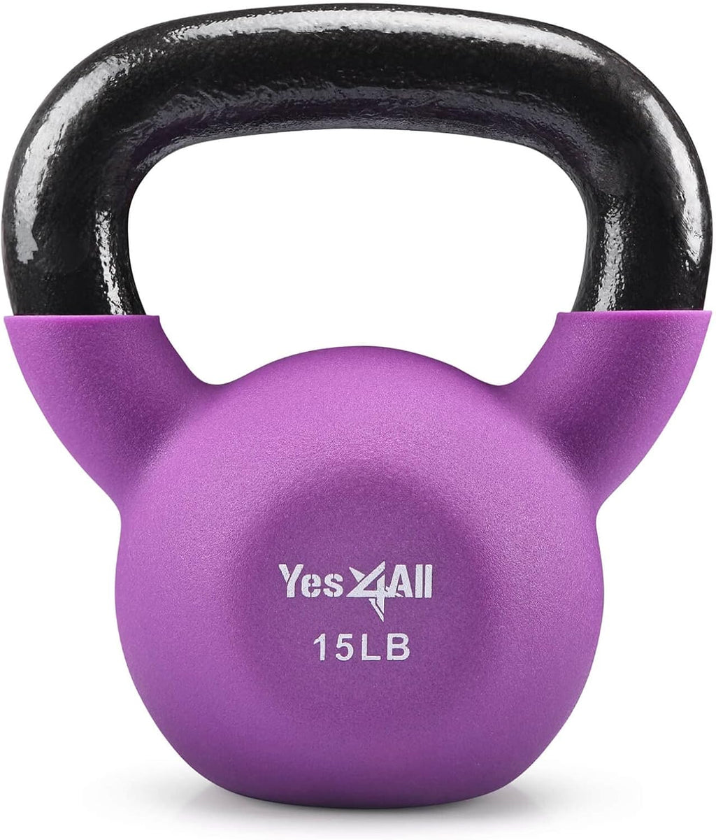 Neoprene Coated Kettlebell Weights, Pack of 2 F341