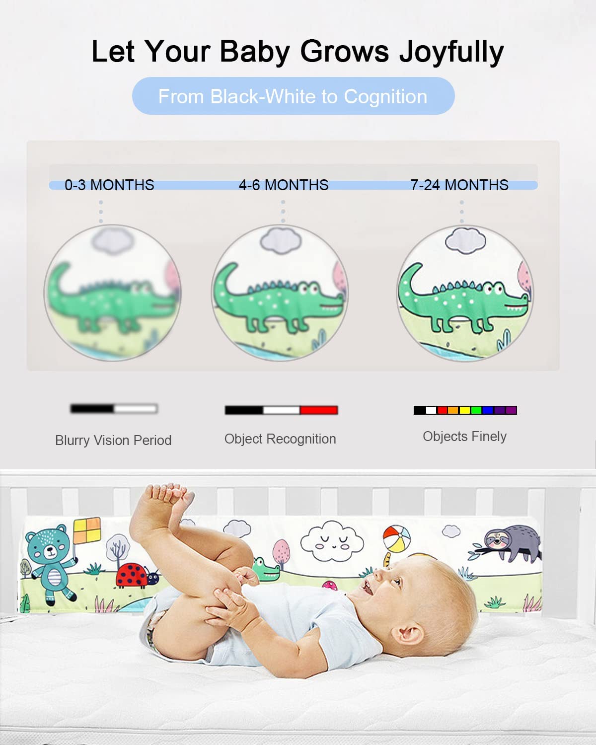Soft Book Cloth Book High Contrast Baby Book Educational Learning Toy P8409