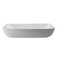 White Rectangular Vessel Sink Q600684