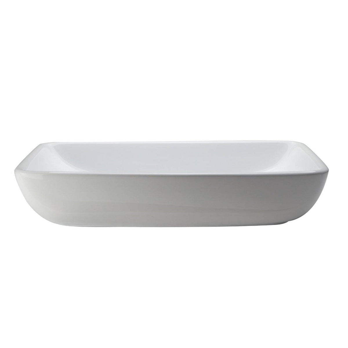 White Rectangular Vessel Sink Q600684