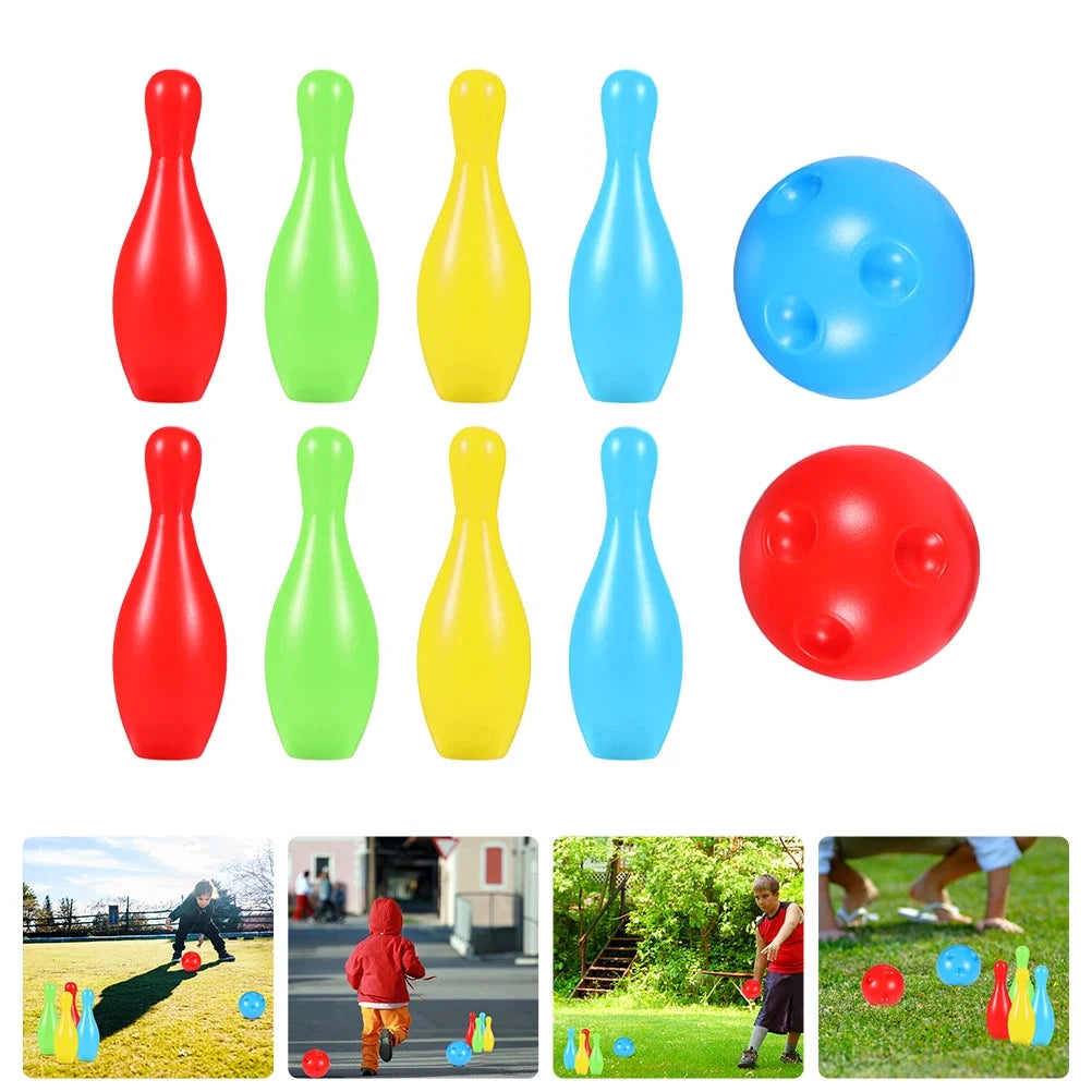Bowling Game Set Kids Toys Indoor Outdoor I31487