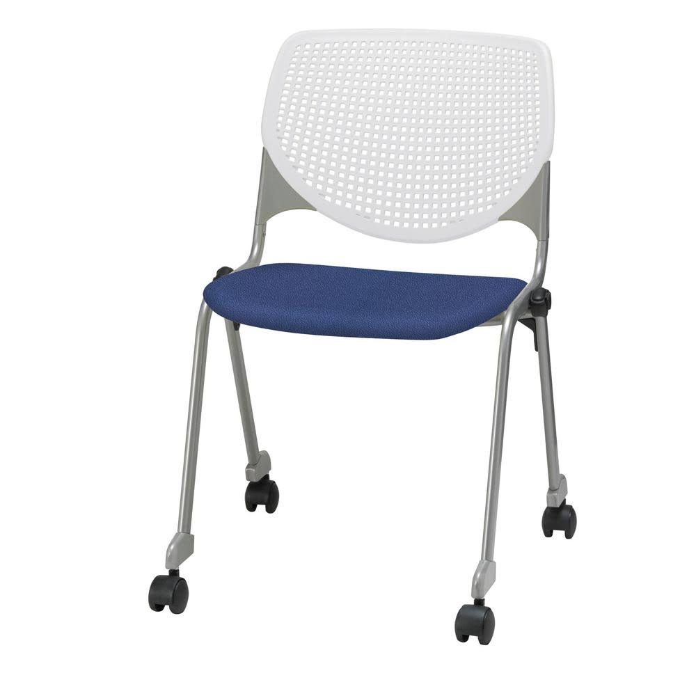 Poly Caster Stack Chair with Perforated Back O435062