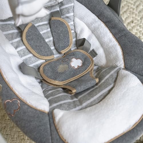 2-in-1 Compact Portable Automatic Baby Swing & Infant Seat, Battery-Powered Vibrations, 0-9 Months 6-20 lbs L9043