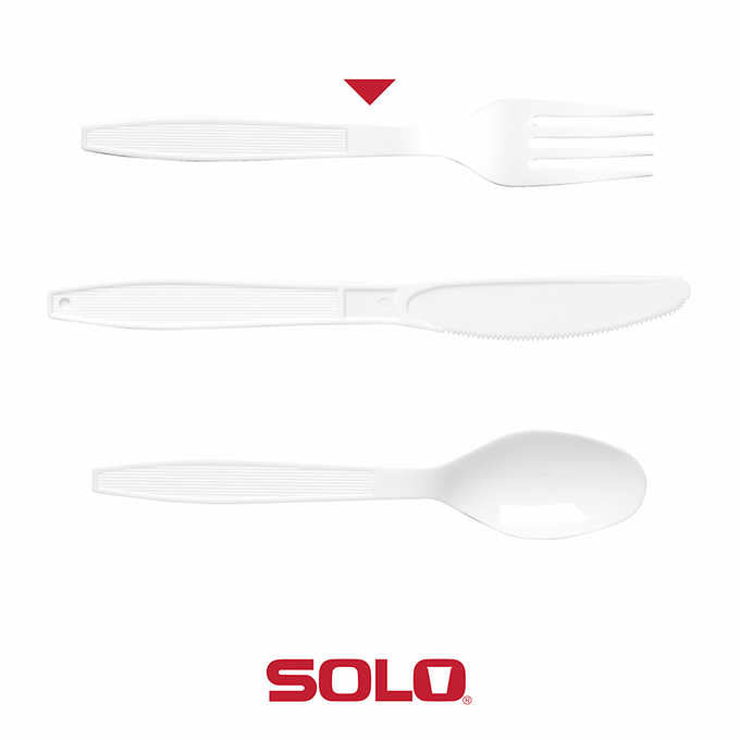 Plastic Heavyweight Fork White 500ct O937532