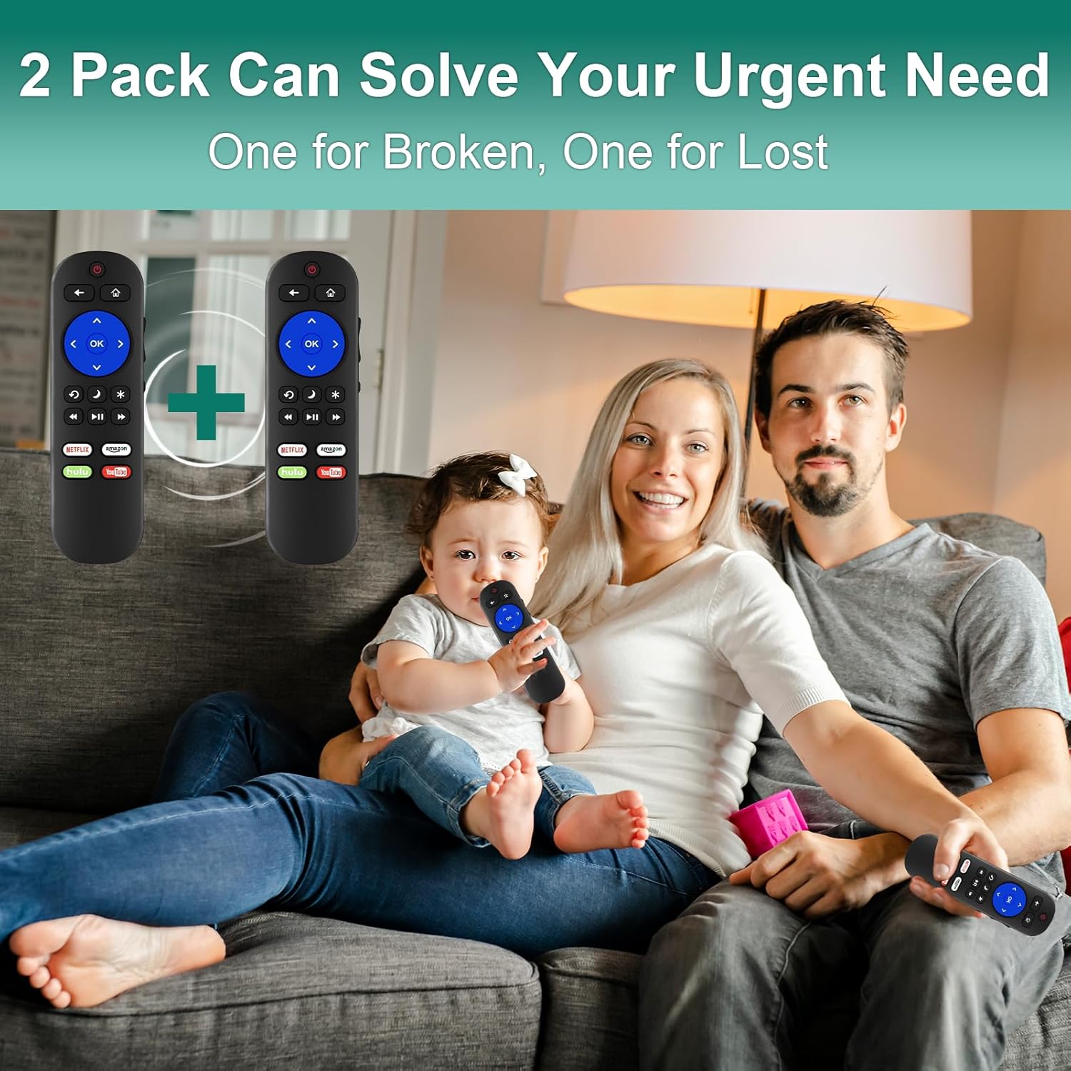 Pack of 2 Universal Remote for Roku TV N871