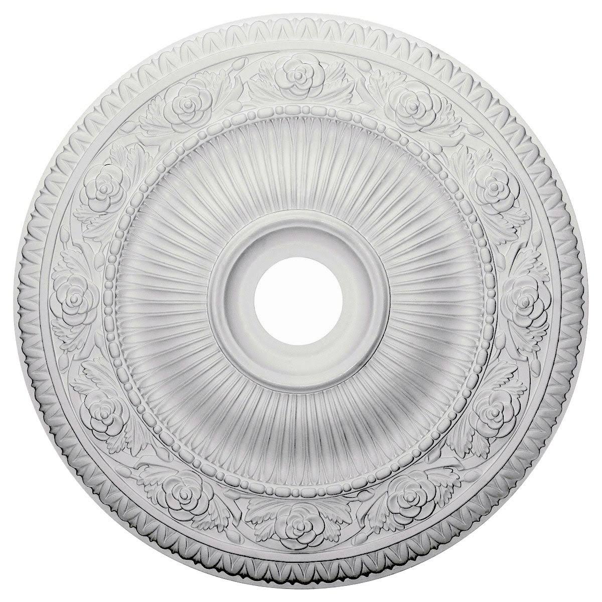 Hand-Painted Smokey Topaz Crackle Ceiling Medallion N3210