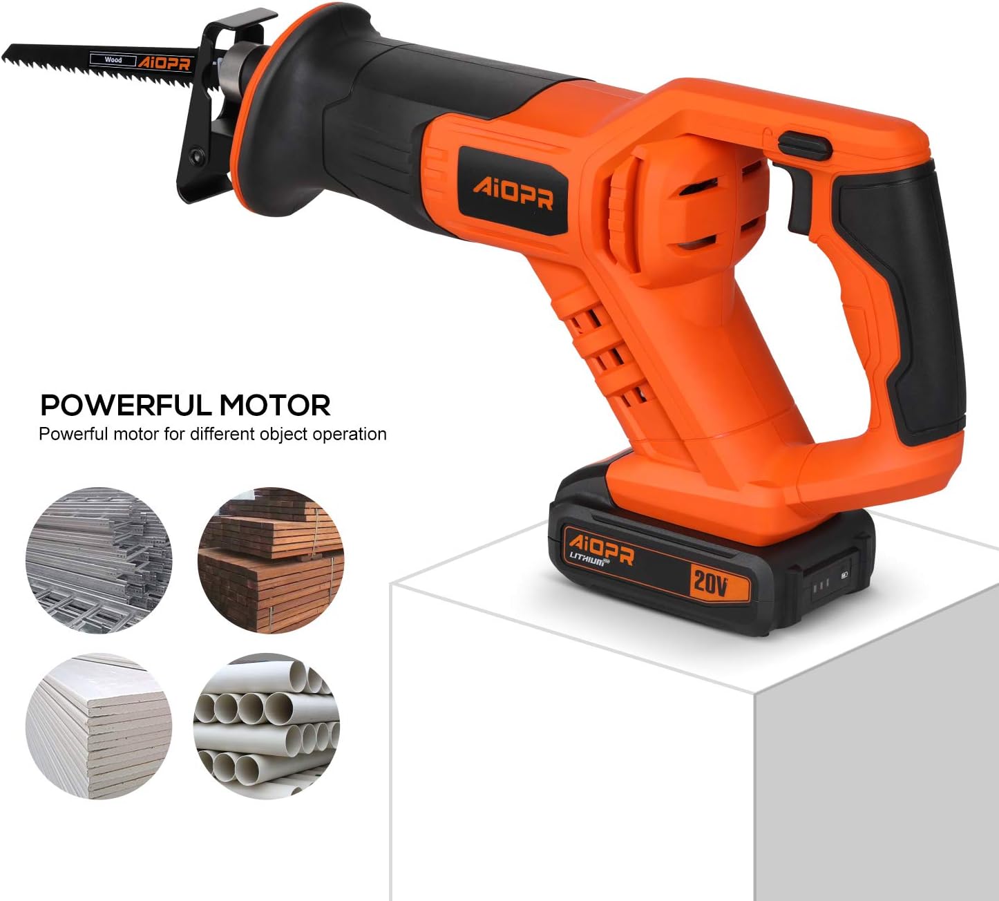 20V Cordless Reciprocating Saw with 5 Blades N470