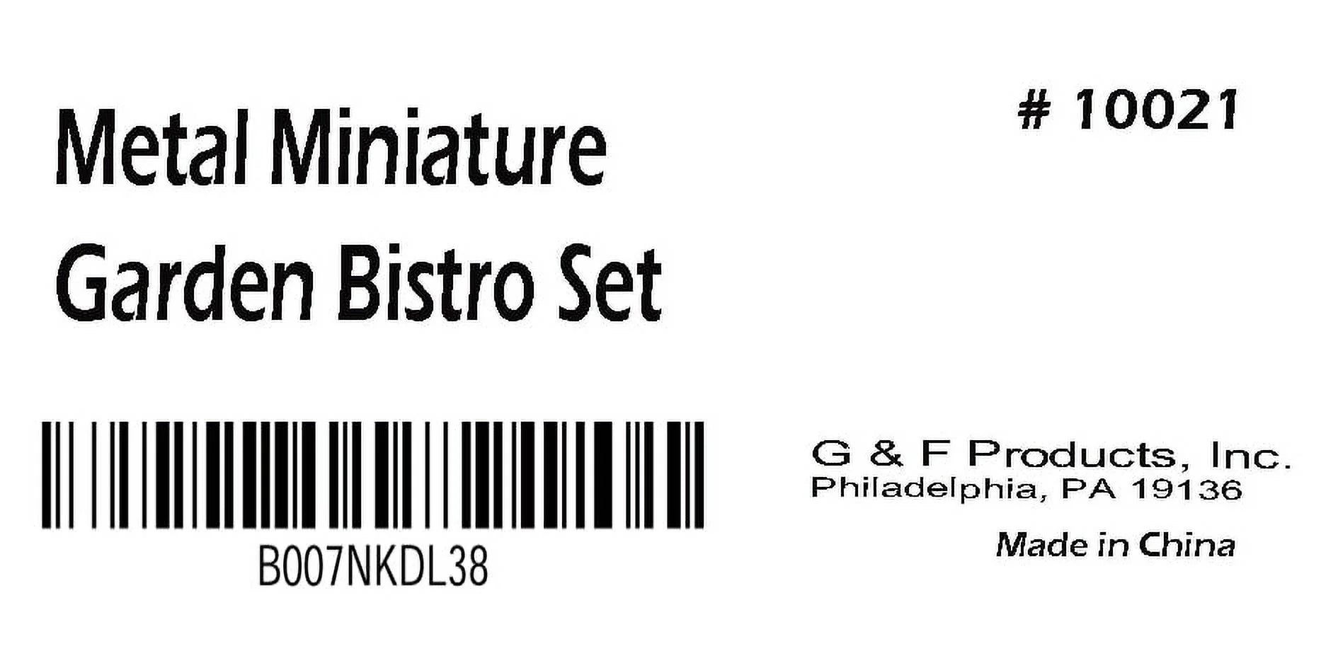 Red Metal Miniature Bistro Set F54821
