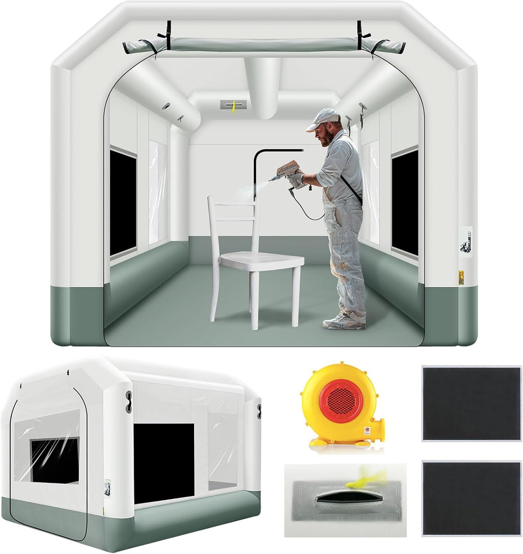 Portable Inflatable Paint Booth 13x10x8Ft with 550W Blower E184185