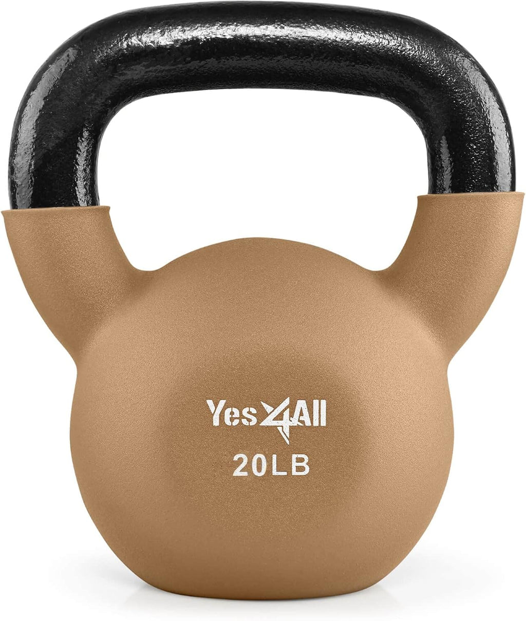 Neoprene Coated Kettlebell Weights, Pack of 2 F341